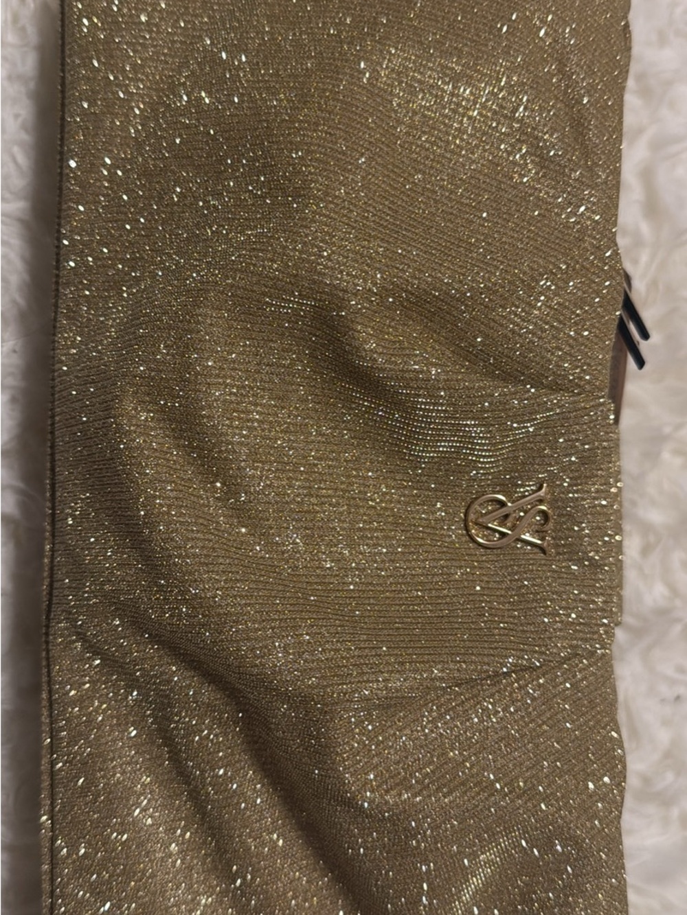 Victoria's Secret Gold Glitter Evening Clutch